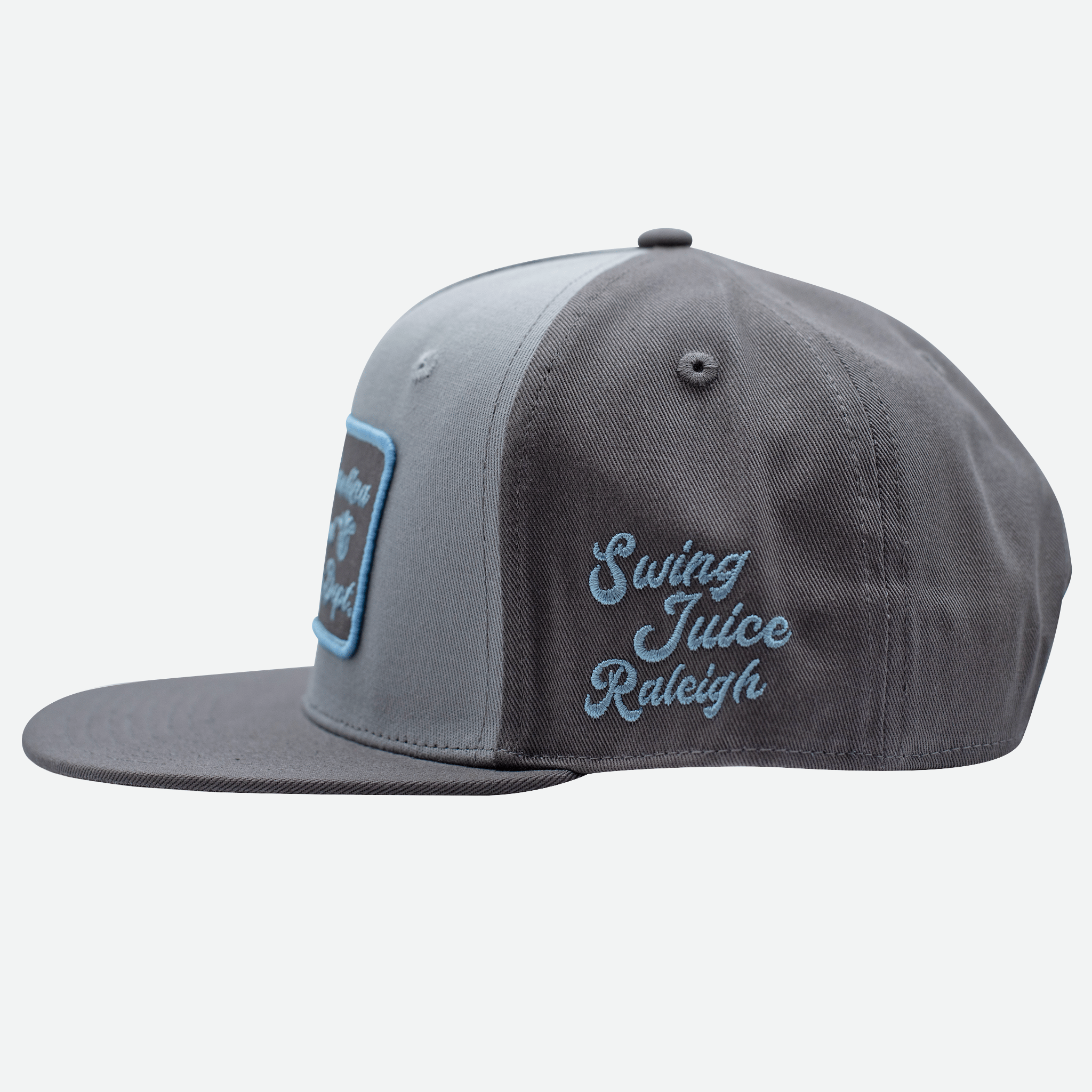 Golf NC Raleigh Muni Unisex Snapback Hat Steel/Charcoal O/S - Final Sale - Black Girl Golf