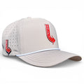 Golf Neon Arrow Sign Golf Hat | Snapback Cap | Built - in Magnetic Ball Marker Holder + Marker Included | Adjustable Light Gray - Black Girl Golf
