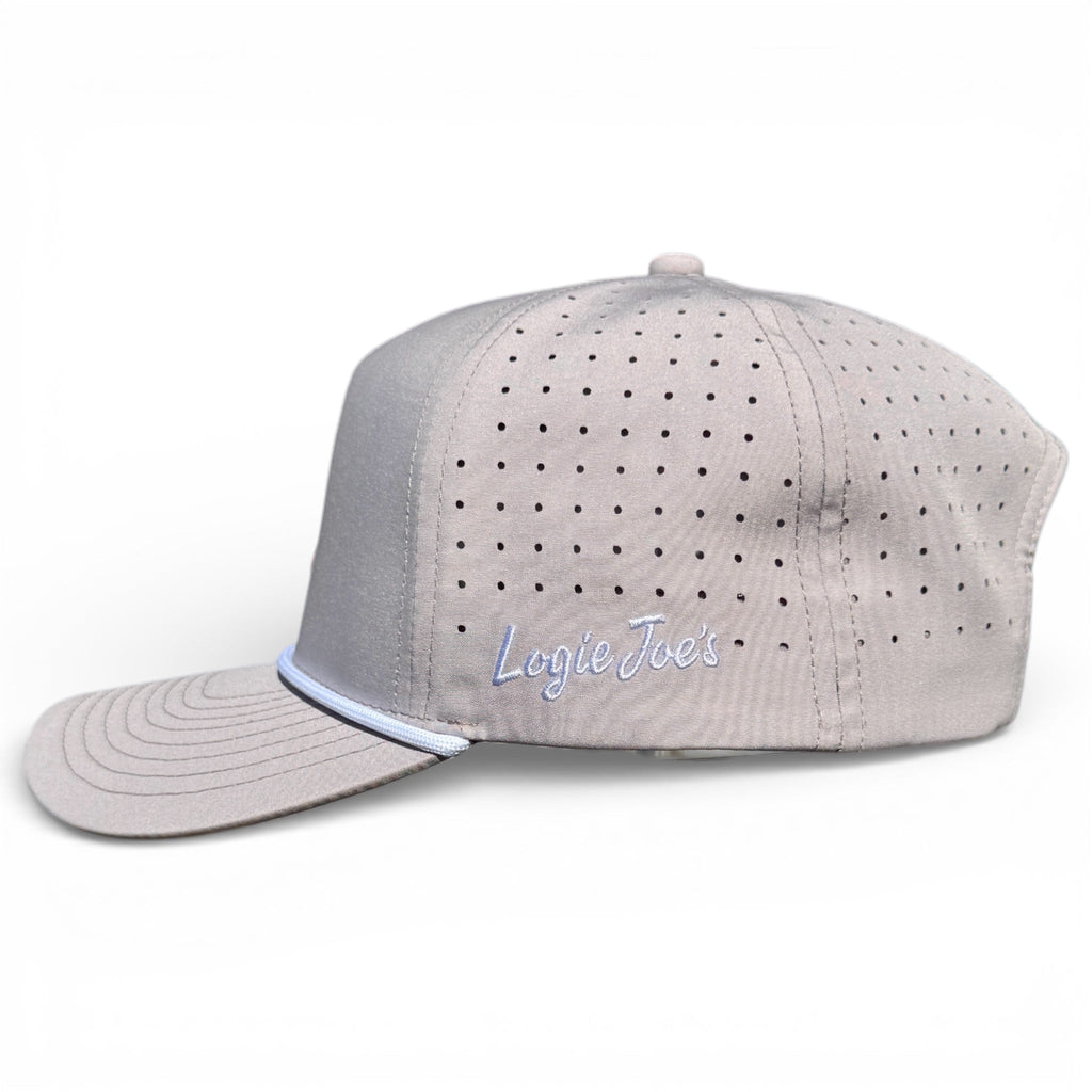 Golf Neon Arrow Sign Golf Hat | Snapback Cap | Built - in Magnetic Ball Marker Holder + Marker Included | Adjustable Light Gray - Black Girl Golf