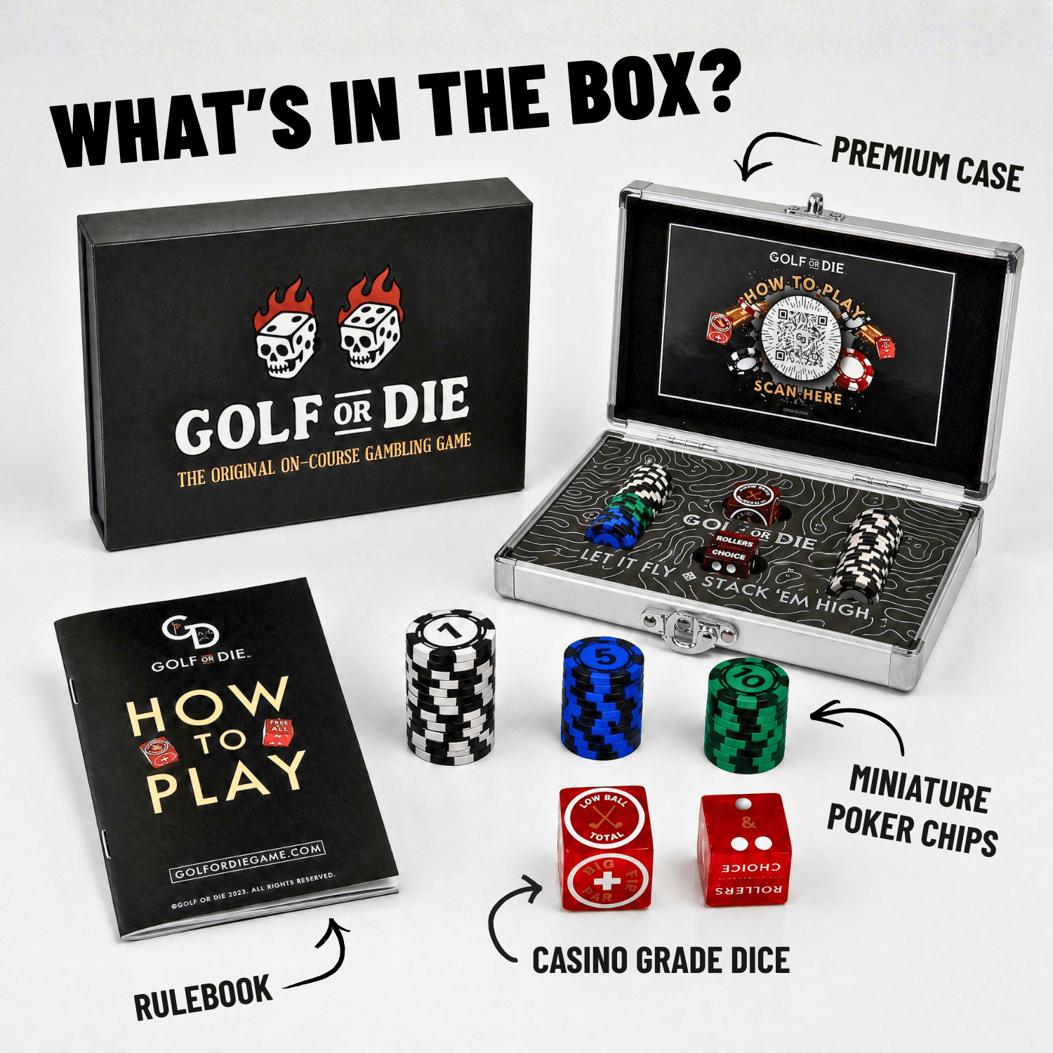 Golf or Die Game Set - Black Girl Golf