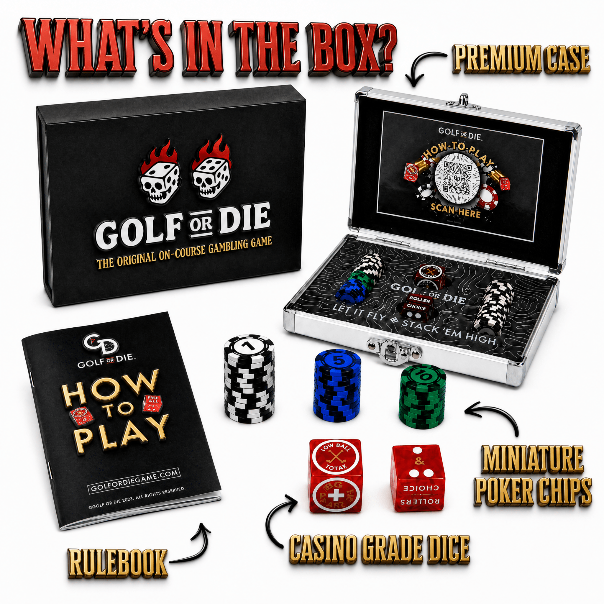 Golf or Die Game Set - Black Girl Golf