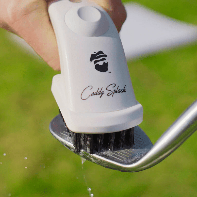 Golf Pocket Mag Towel - White & Ice White Golf Club Water Brush Pro Bundle - Black Girl Golf