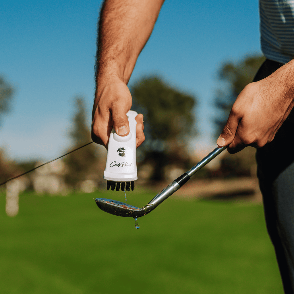 Golf Pocket Mag Towel - White & Ice White Golf Club Water Brush Pro Bundle - Black Girl Golf