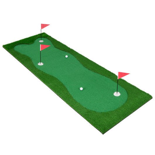 Golf Putting Green with Realistic Artificial Grass Turf-S - Black Girl Golf