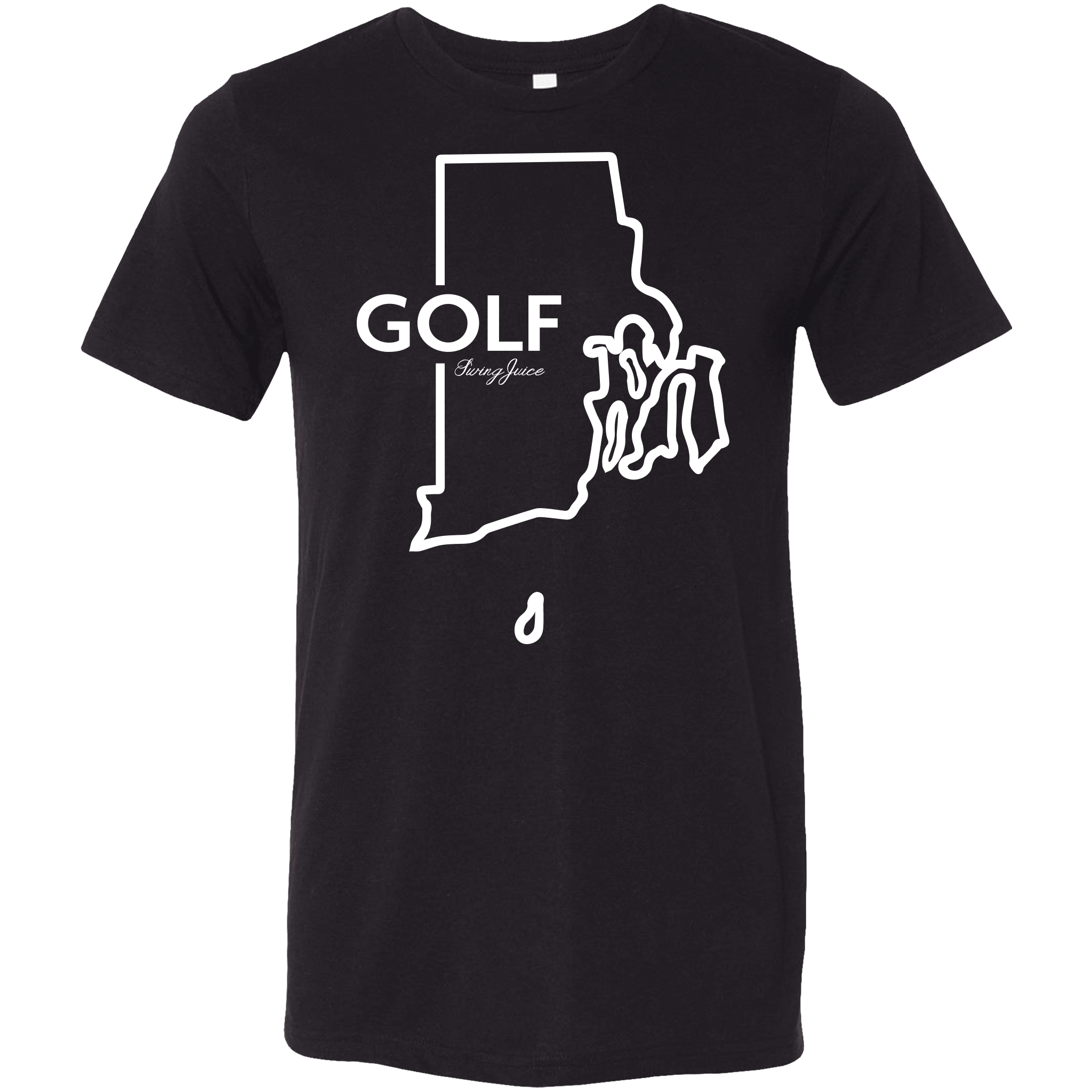 Golf Rhode Island Unisex T-Shirt - Black Girl Golf
