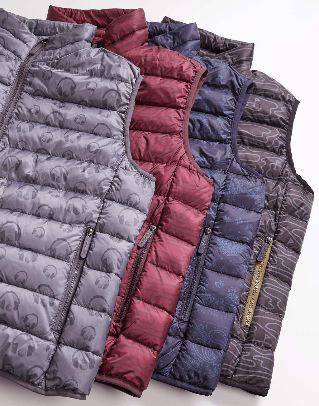 Golf Rhythmic Lines Unisex Packable Puffer Vest - Black Girl Golf