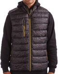 Golf Rhythmic Lines Unisex Packable Puffer Vest - Black Girl Golf