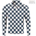 Golf SJ Checkerboard Men's Quarter Zip - Final Sale - Black Girl Golf