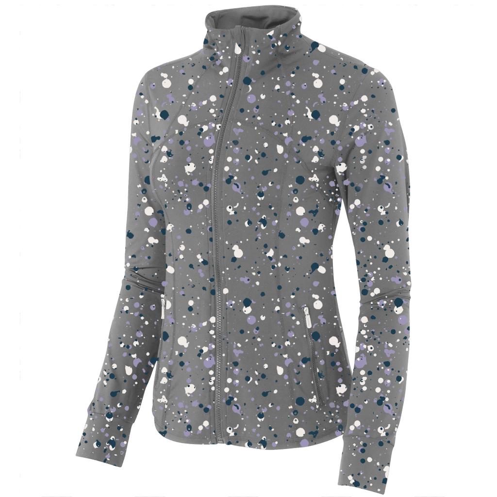 Golf Splatter Women's Full Zip - Final Sale - Black Girl Golf