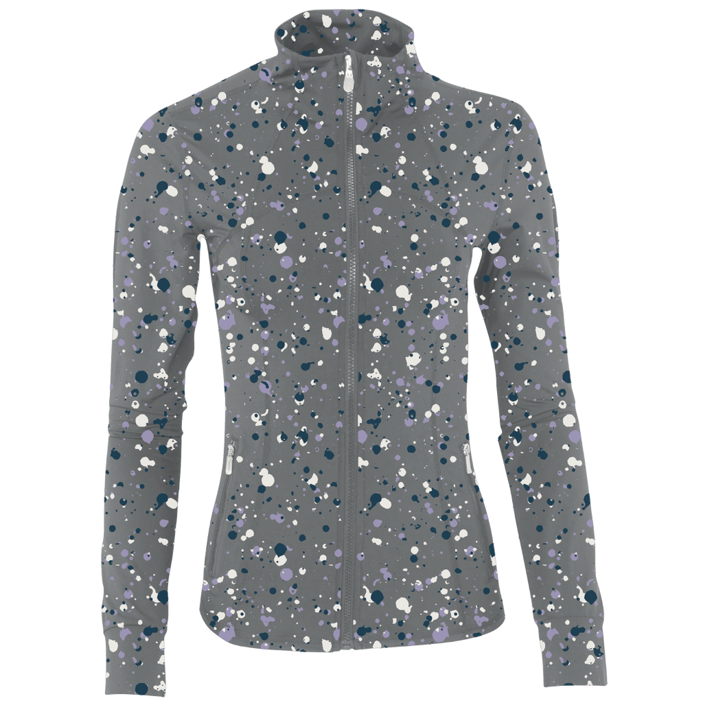 Golf Splatter Women's Full Zip - Final Sale - Black Girl Golf