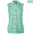 Golf Splatter Women's Sleeveless Polo - Black Girl Golf