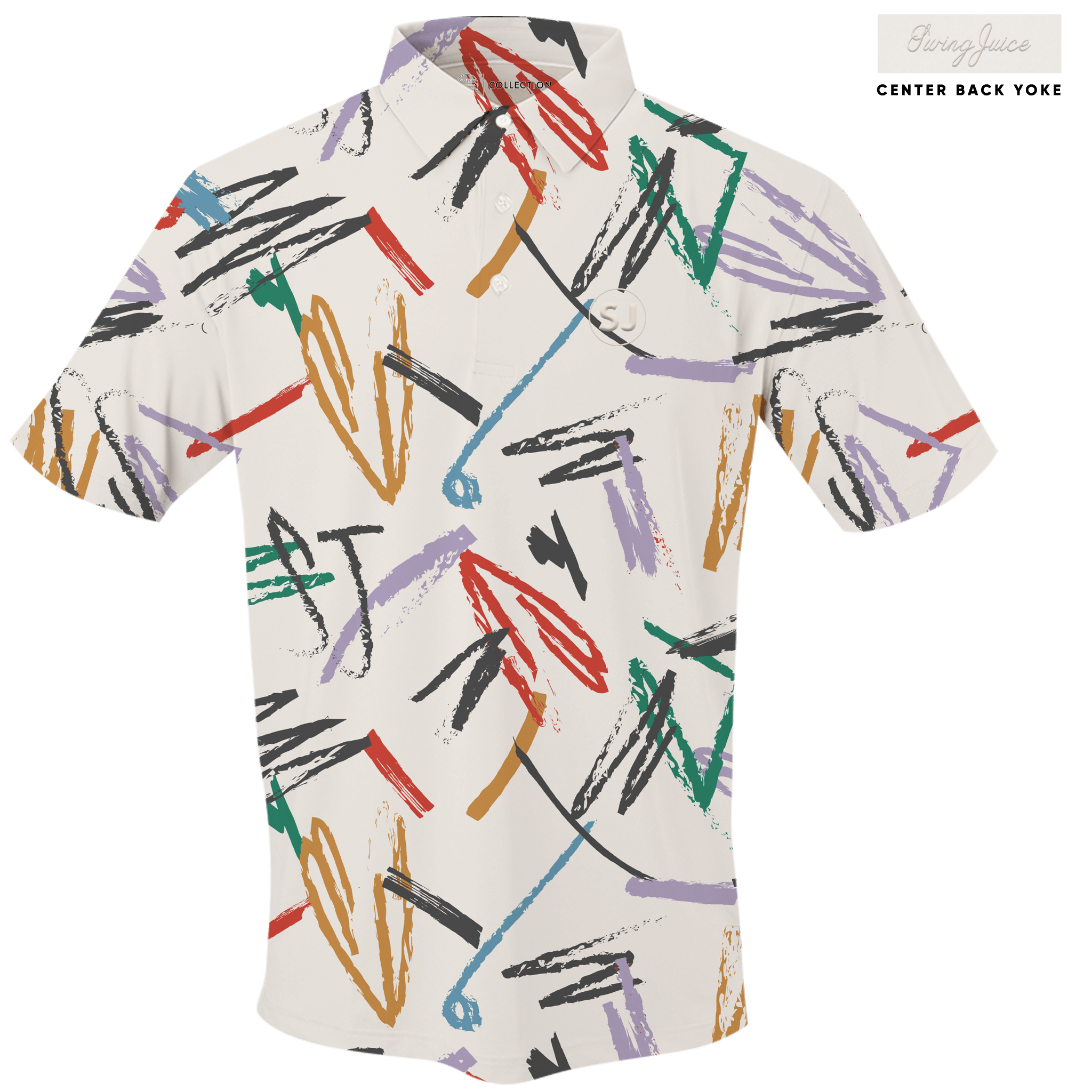Golf Strokes Men's Polo - Final Sale - Black Girl Golf