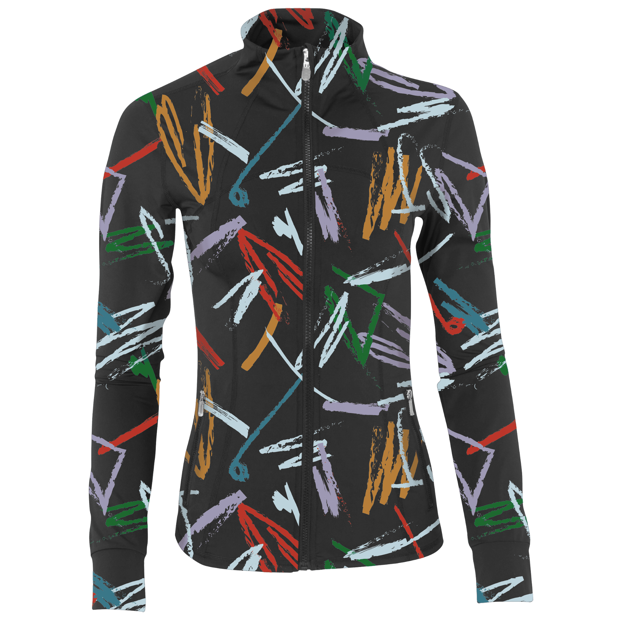 Golf Strokes Women's Full Zip - Final Sale - Black Girl Golf