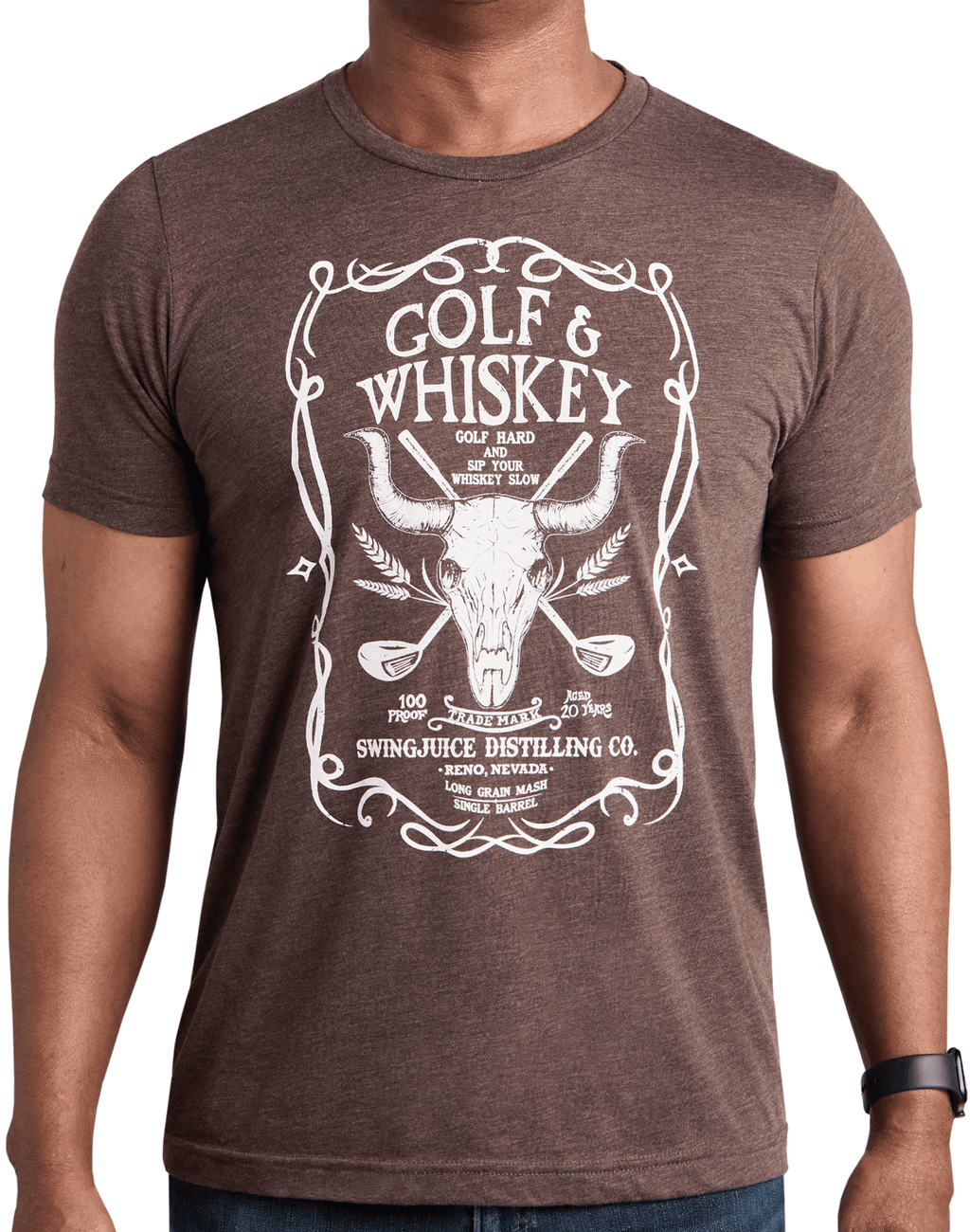 Golf & Whiskey Unisex T-Shirt - Black Girl Golf
