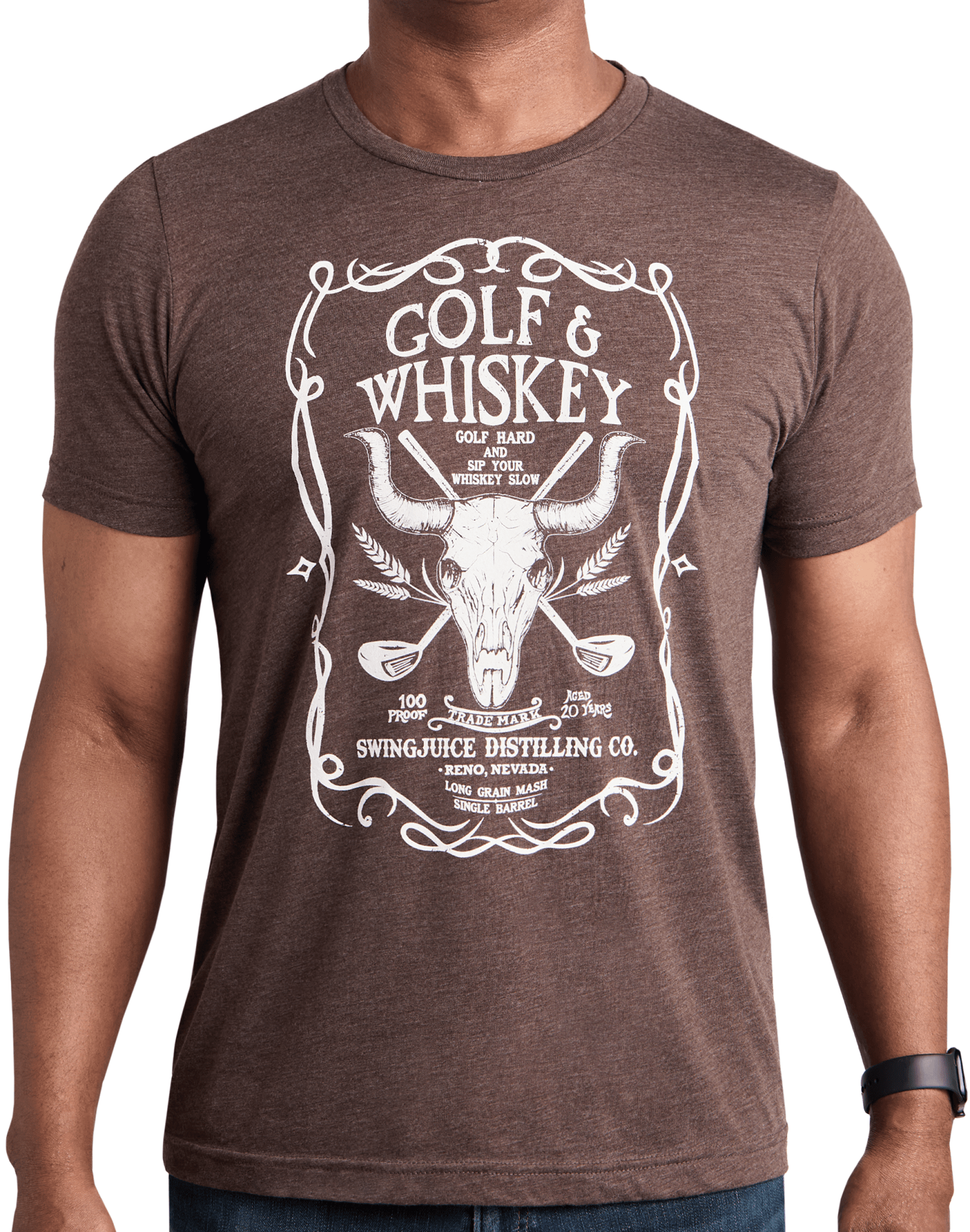 Golf & Whiskey Unisex T-Shirt - Black Girl Golf