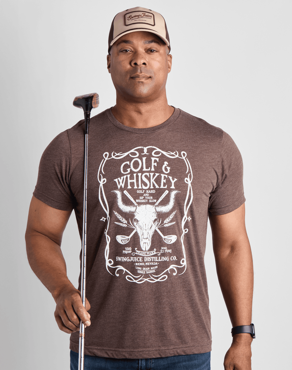 Golf & Whiskey Unisex T-Shirt - Black Girl Golf