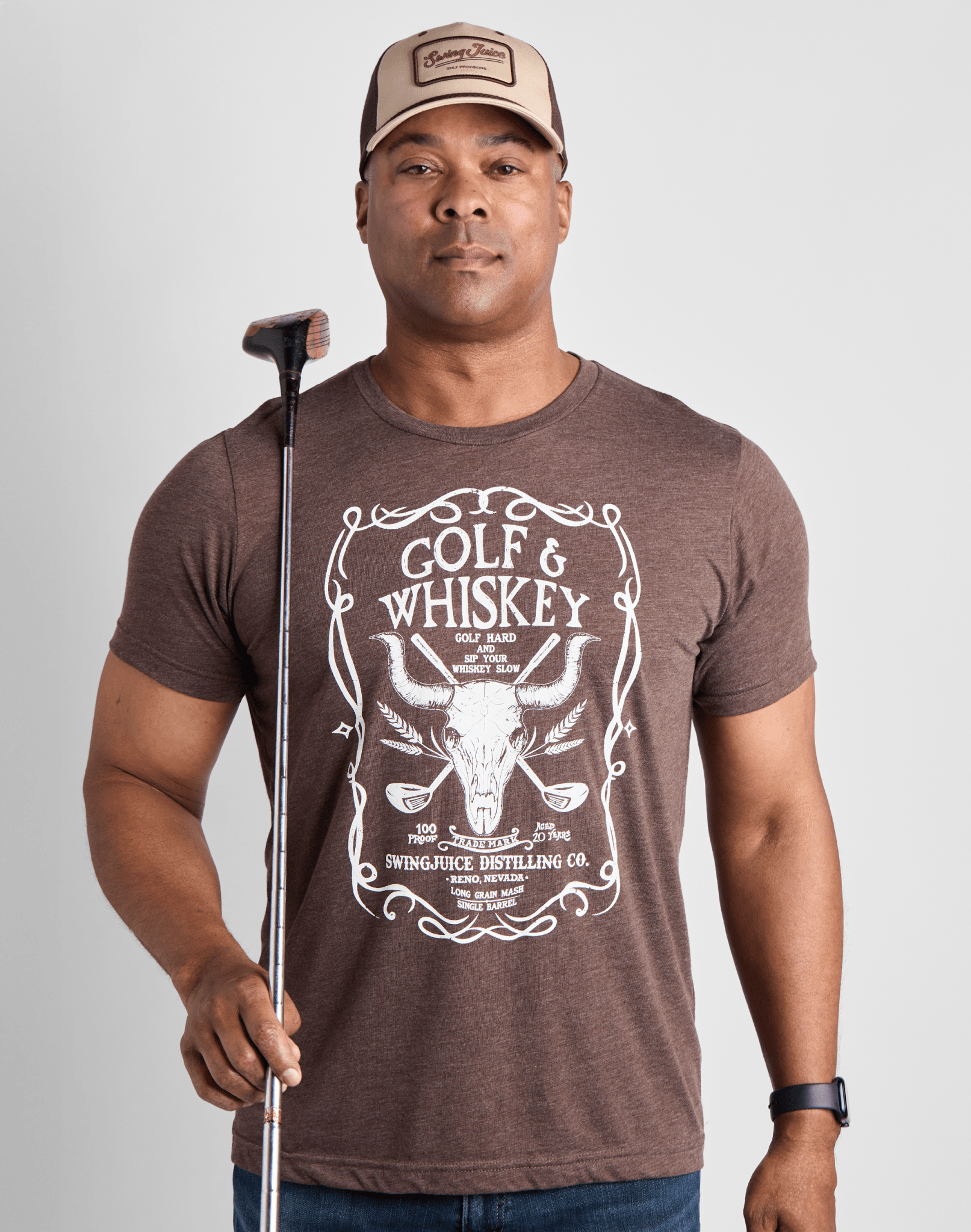 Golf & Whiskey Unisex T-Shirt - Black Girl Golf