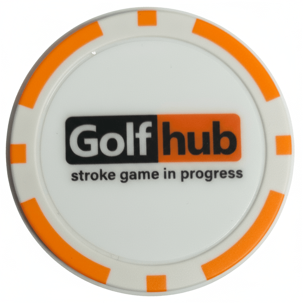 “Golfhub – Stroke Game in Progress” Golf Ball Marker Poker Chip - Black Girl Golf