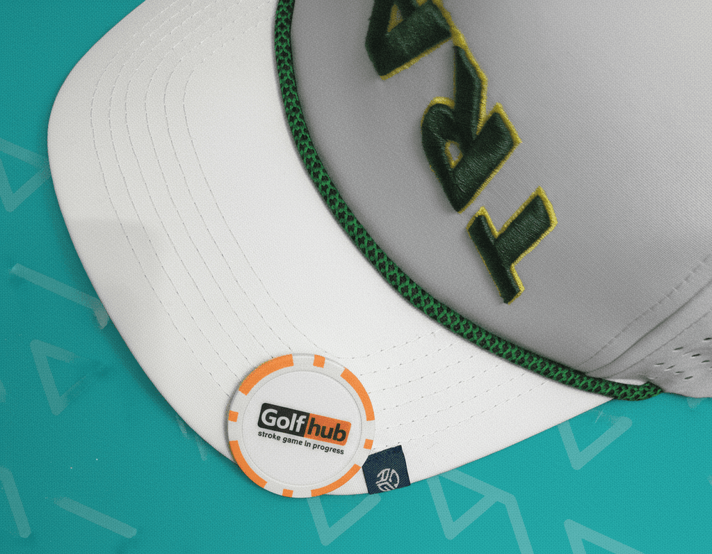 “Golfhub – Stroke Game in Progress” Golf Ball Marker Poker Chip - Black Girl Golf
