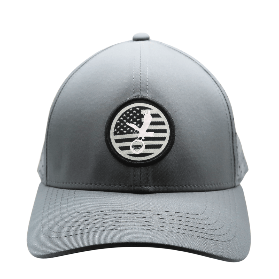 Gray America Performance Hat - Black Girl Golf