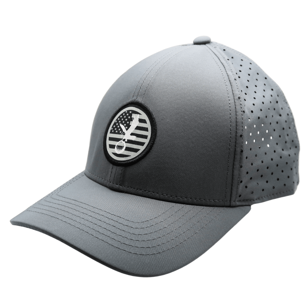 Gray America Performance Hat - Black Girl Golf