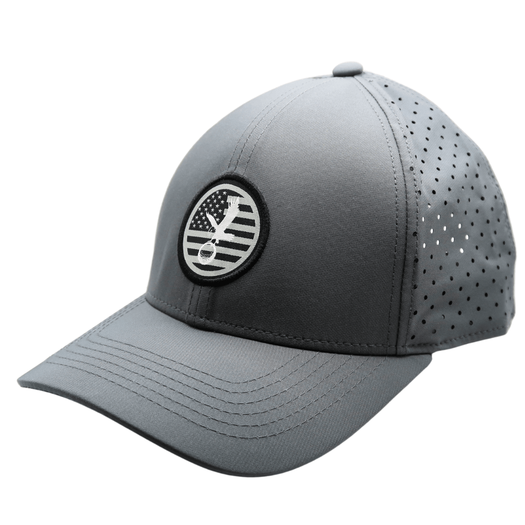 Gray America Performance Hat - Black Girl Golf