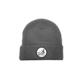 Grey Beanie w/ Script Logo - Black Girl Golf