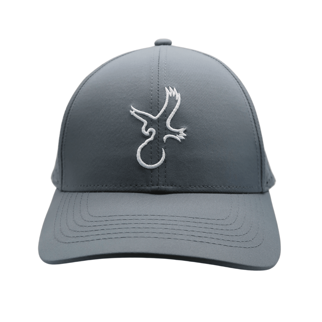 Grey/White Eagle Performance Hat - Black Girl Golf