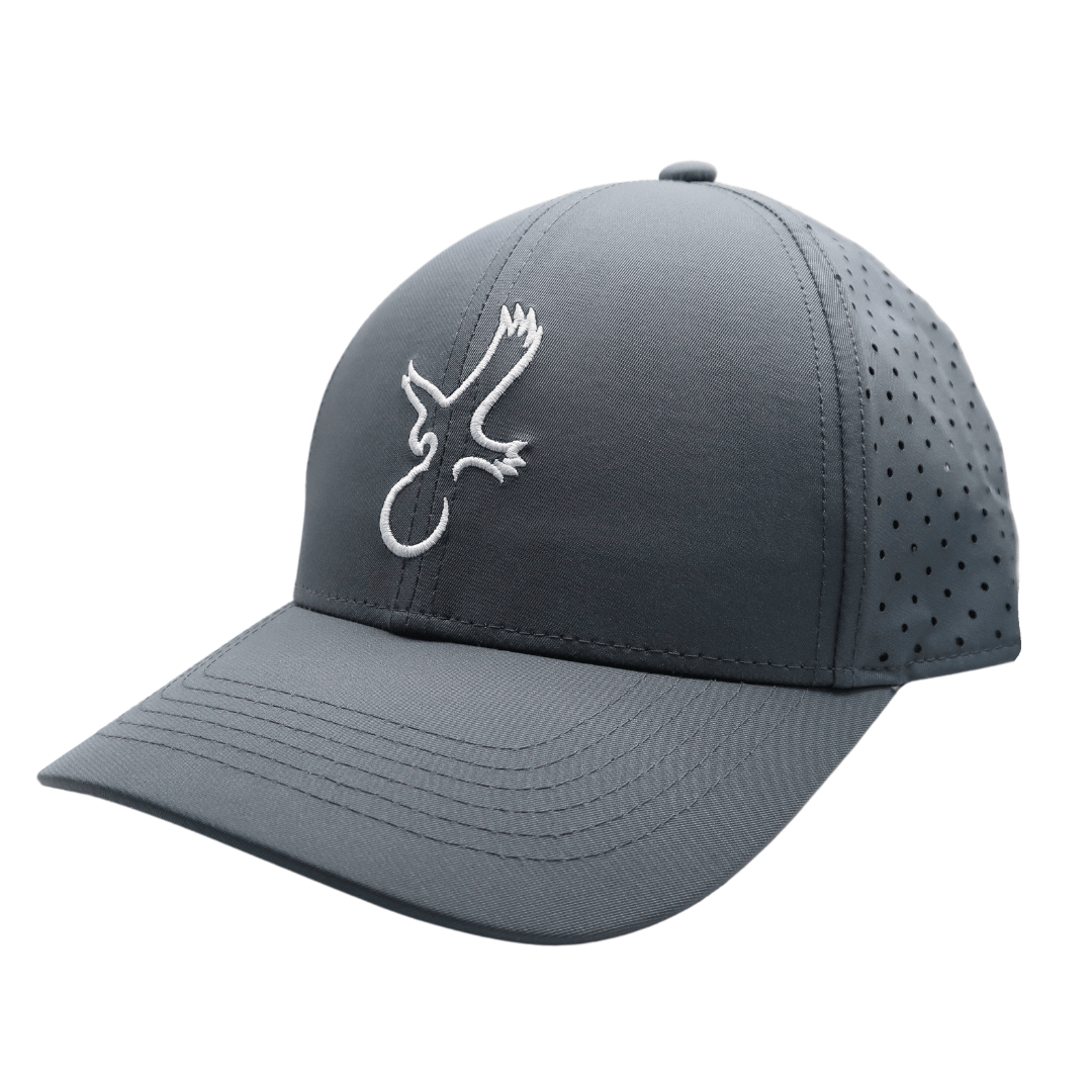 Grey/White Eagle Performance Hat - Black Girl Golf