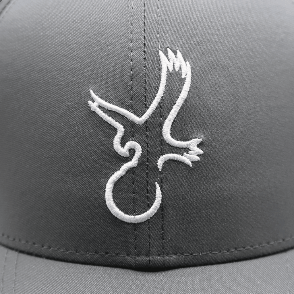 Grey/White Eagle Performance Hat - Black Girl Golf
