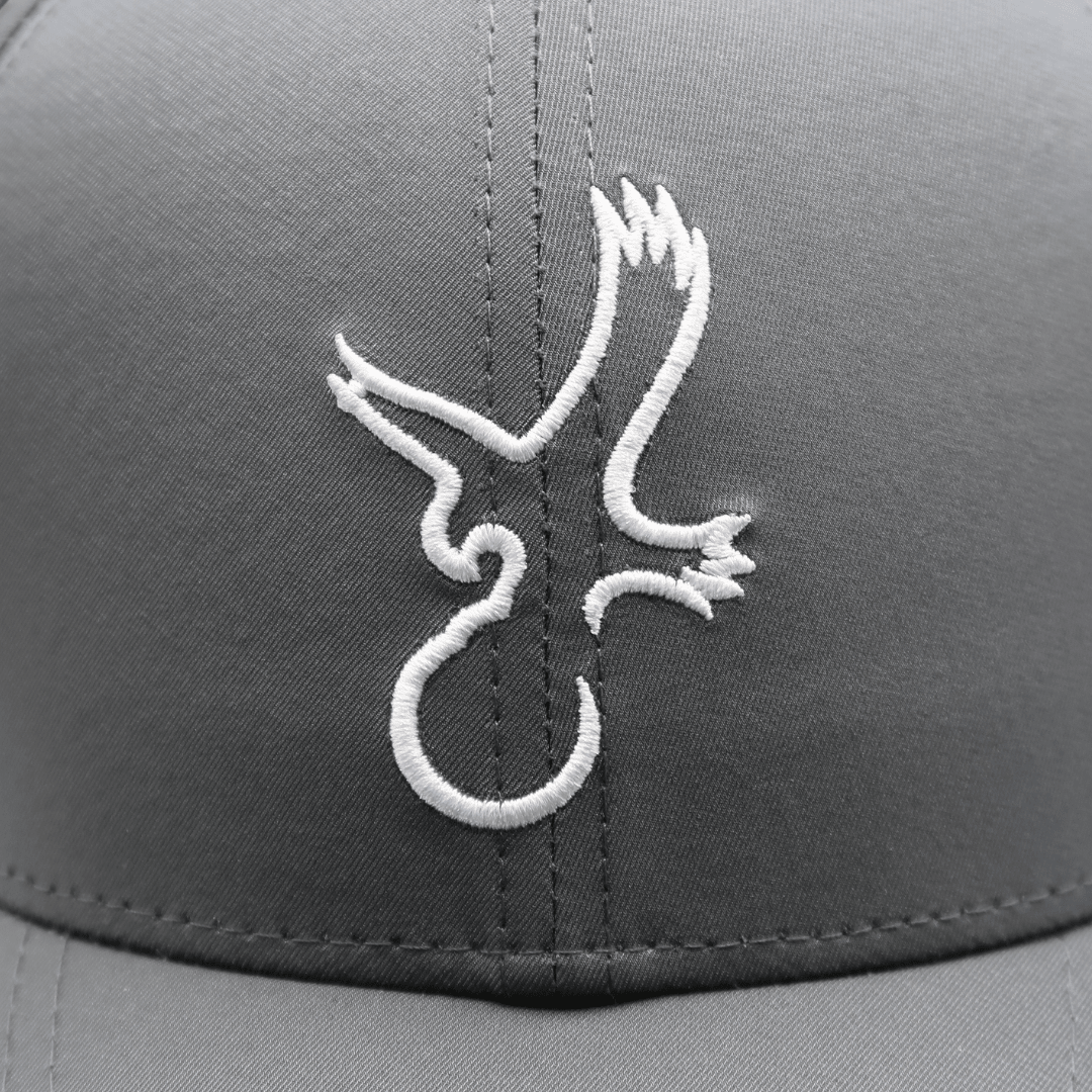 Grey/White Eagle Performance Hat - Black Girl Golf