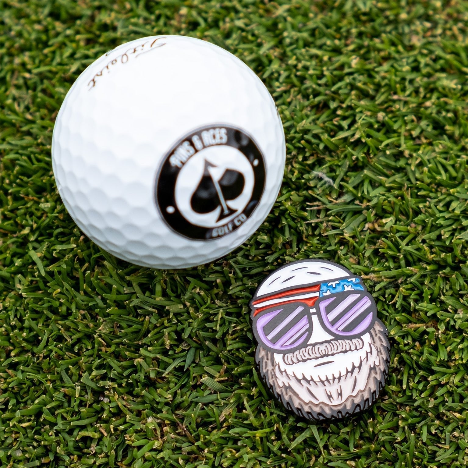 Gus the Degenerate Ball Marker - Black Girl Golf