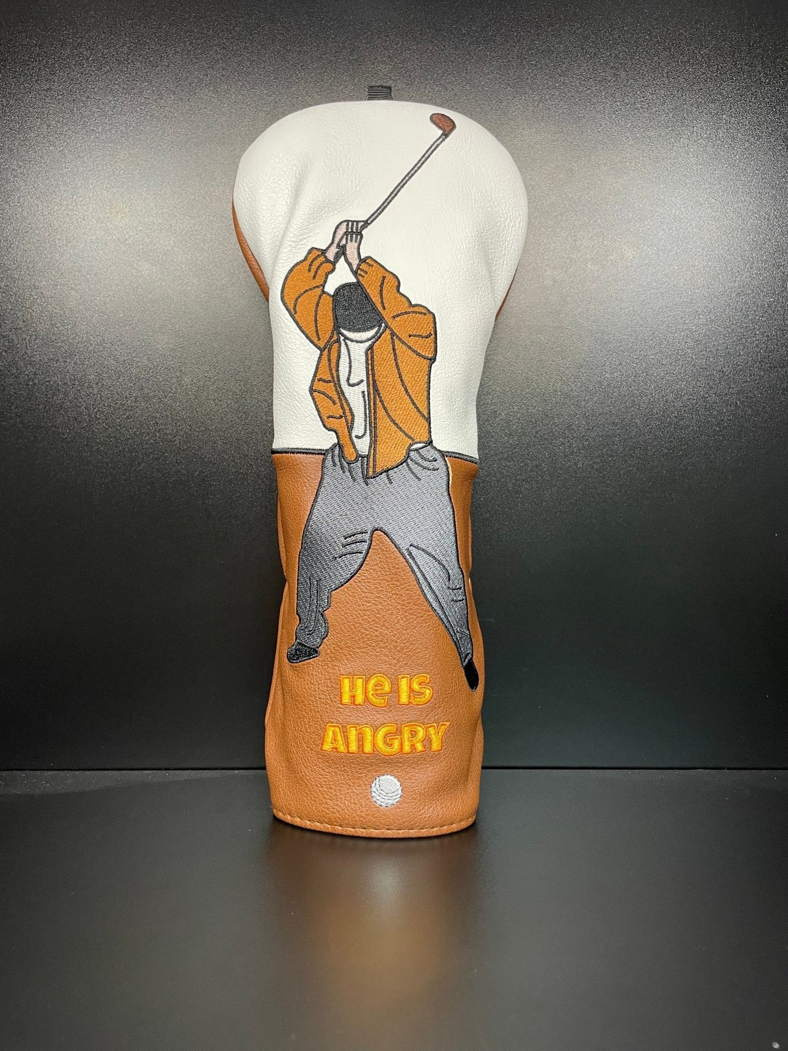 Happy Gilmore HE IS ANGRY! Headcover - Black Girl Golf
