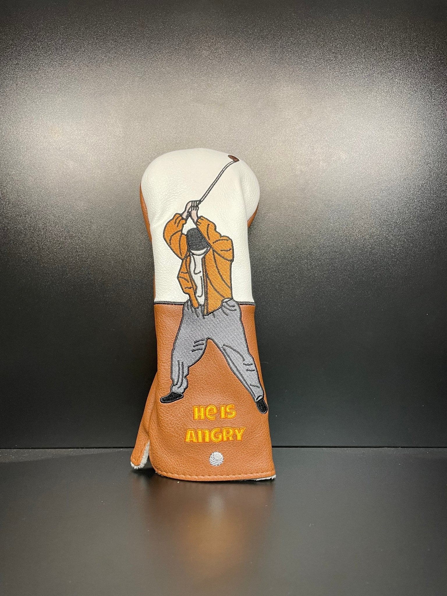 Happy Gilmore HE IS ANGRY! Headcover - Black Girl Golf