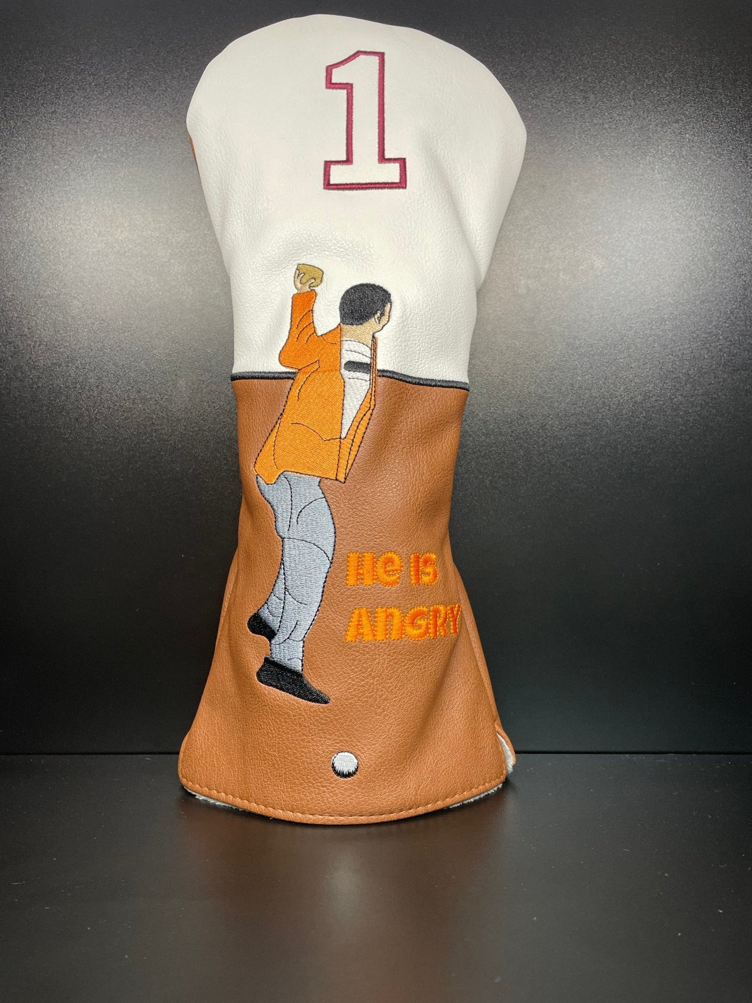 Happy Gilmore HE IS ANGRY! Headcover - Black Girl Golf