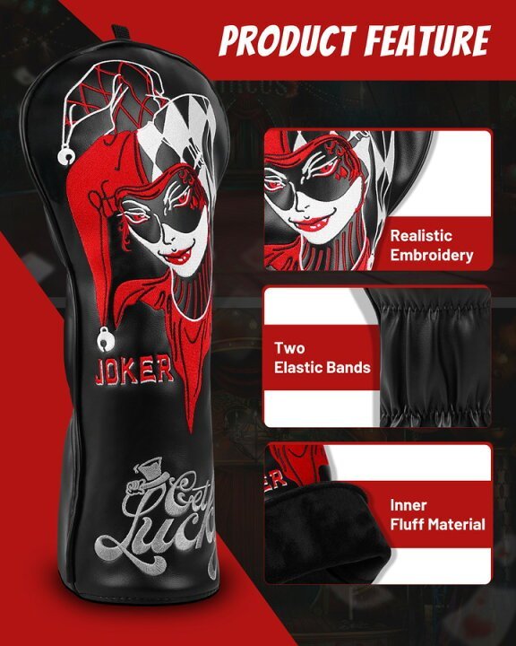 Harley Quinn Headcover 2.0 - Black Girl Golf