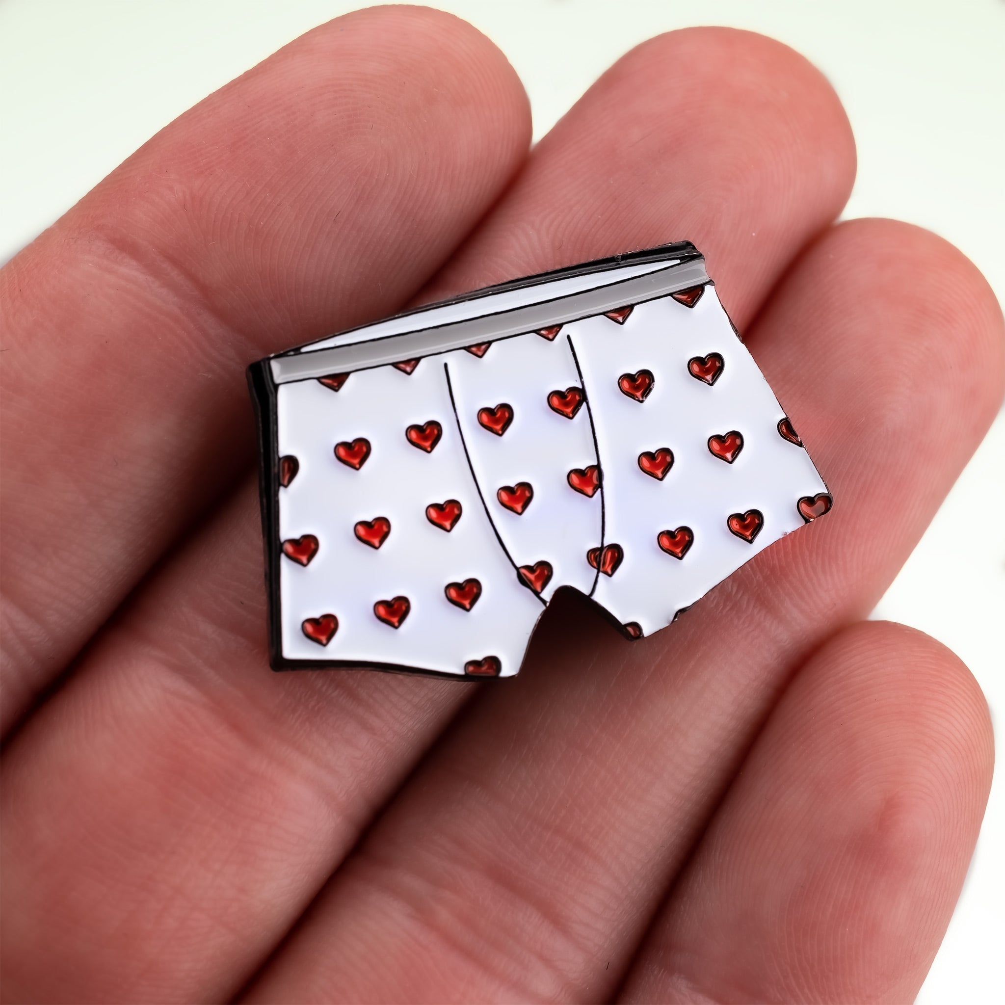 Heart Boxers Ball Marker - Black Girl Golf