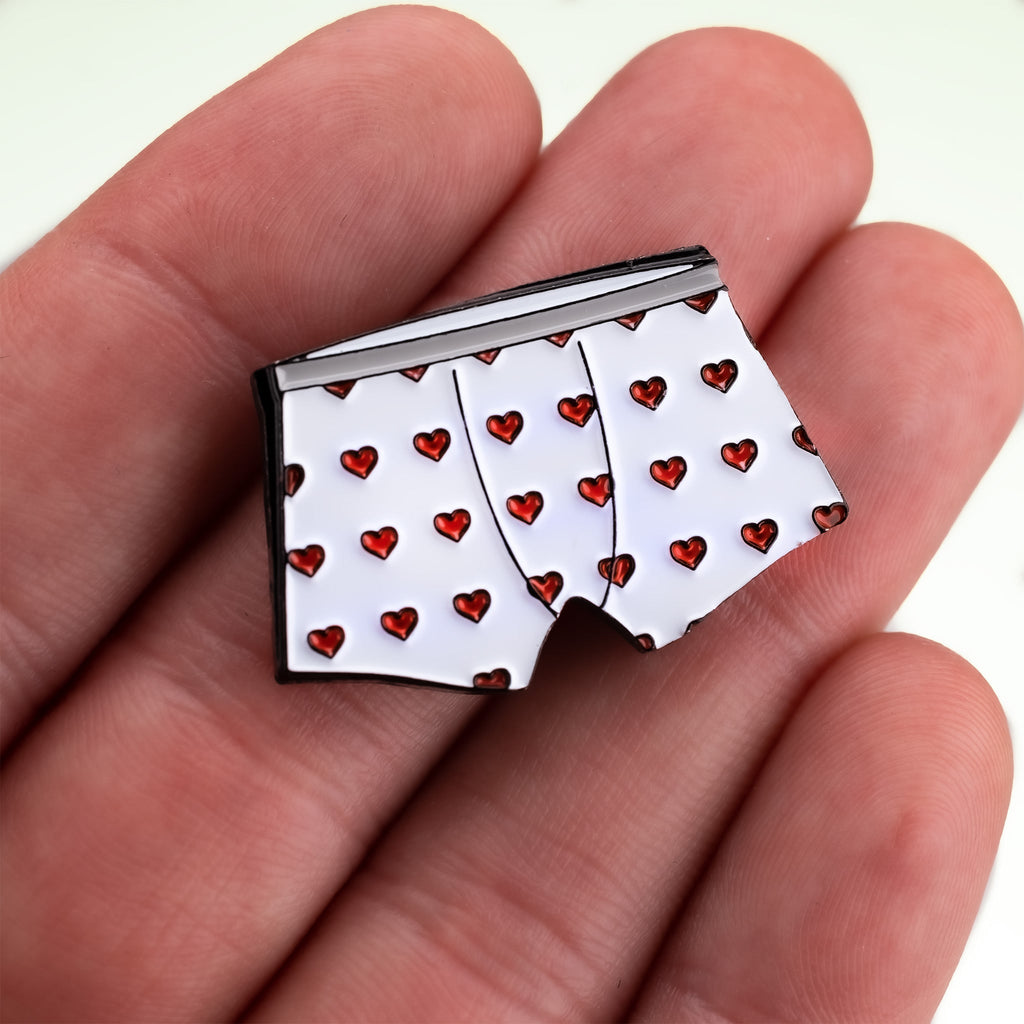 Heart Boxers Ball Marker - Black Girl Golf