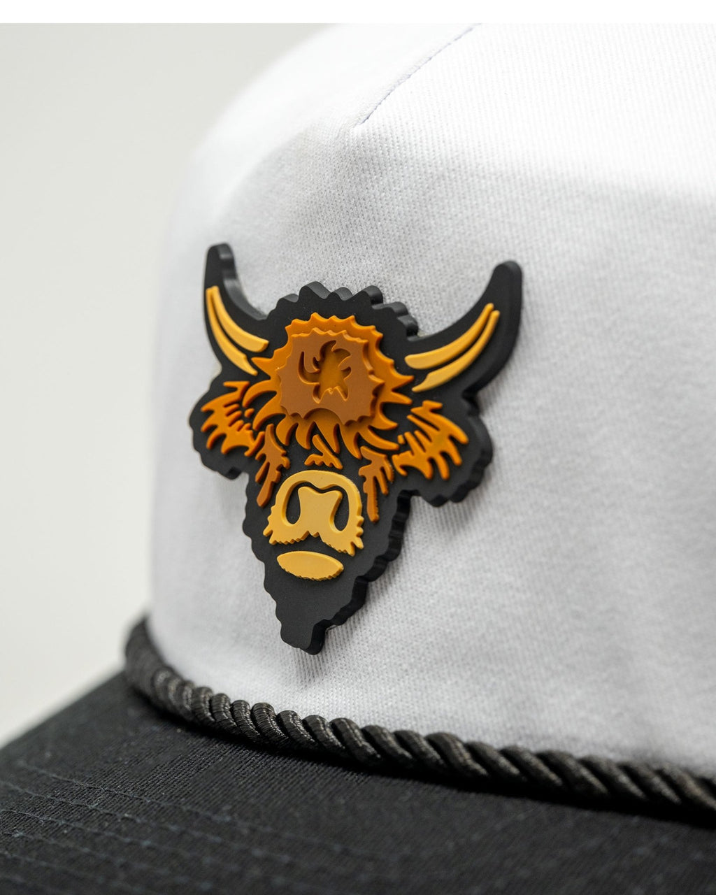 Heritage Rope Hat - Highland Cow - Domino - Black Girl Golf