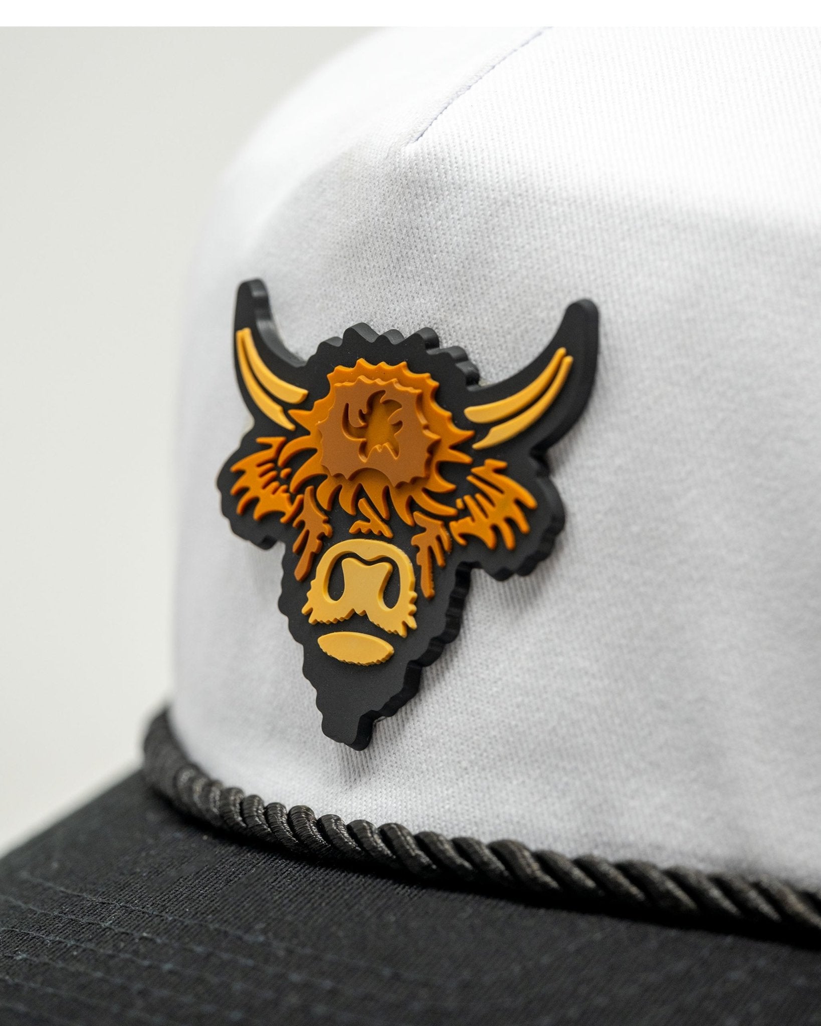 Heritage Rope Hat - Highland Cow - Domino - Black Girl Golf