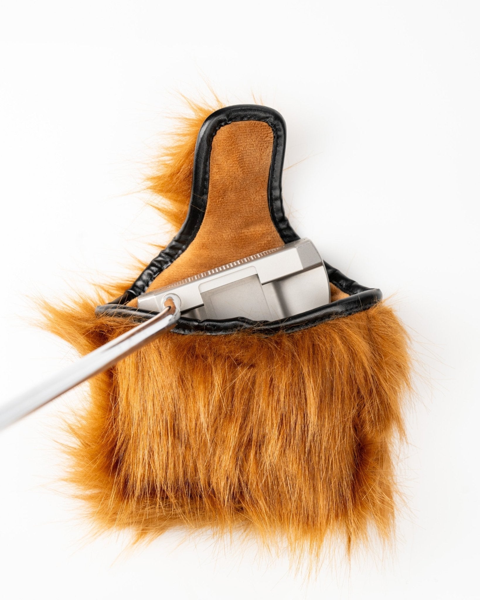 Highland Cow - Mallet Putter Cover - Black Girl Golf
