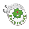 Hole in One Lucky Clover Golf Ball Marker Clip - Black Girl Golf