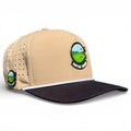 Hunting Birdies Golf Hat | Snapback Cap | Built - in Magnetic Ball Marker Holder + Marker Included | Adjustable Tan & Black - Black Girl Golf