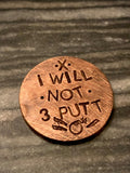 I WILL NOT 3 PUTT - Ball Marker - Black Girl Golf