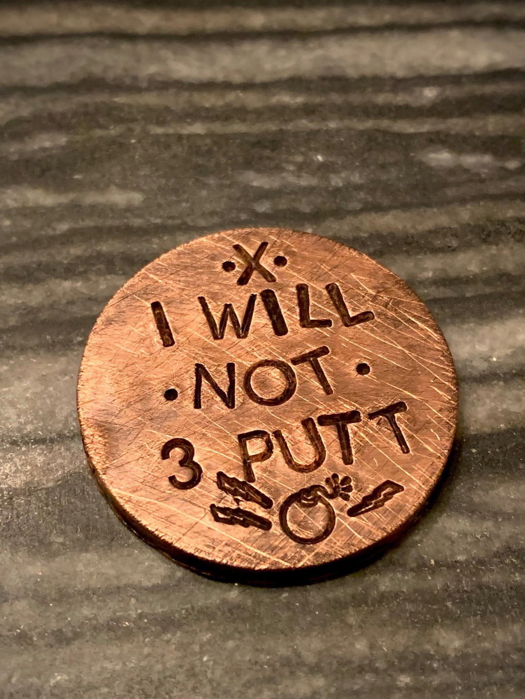 I WILL NOT 3 PUTT - Ball Marker - Black Girl Golf