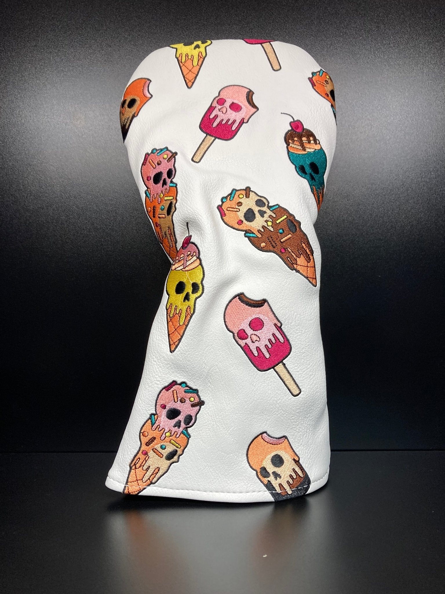 Ice Cream Skulls Headcover - Black Girl Golf
