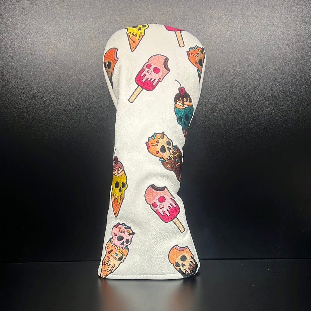 Ice Cream Skulls Headcover - Black Girl Golf