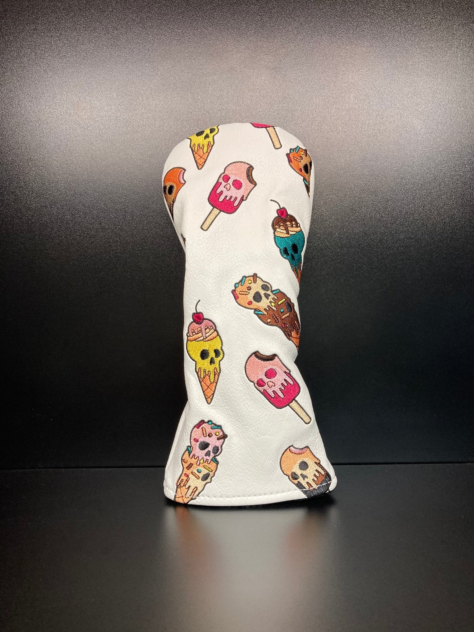 Ice Cream Skulls Headcover - Black Girl Golf