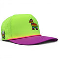 I'd Hit That Piñata Golf Hat | Snapback Cap | Built-in Magnetic Ball Marker Holder + Marker Included | Adjustable | Llama Multicolor - Black Girl Golf