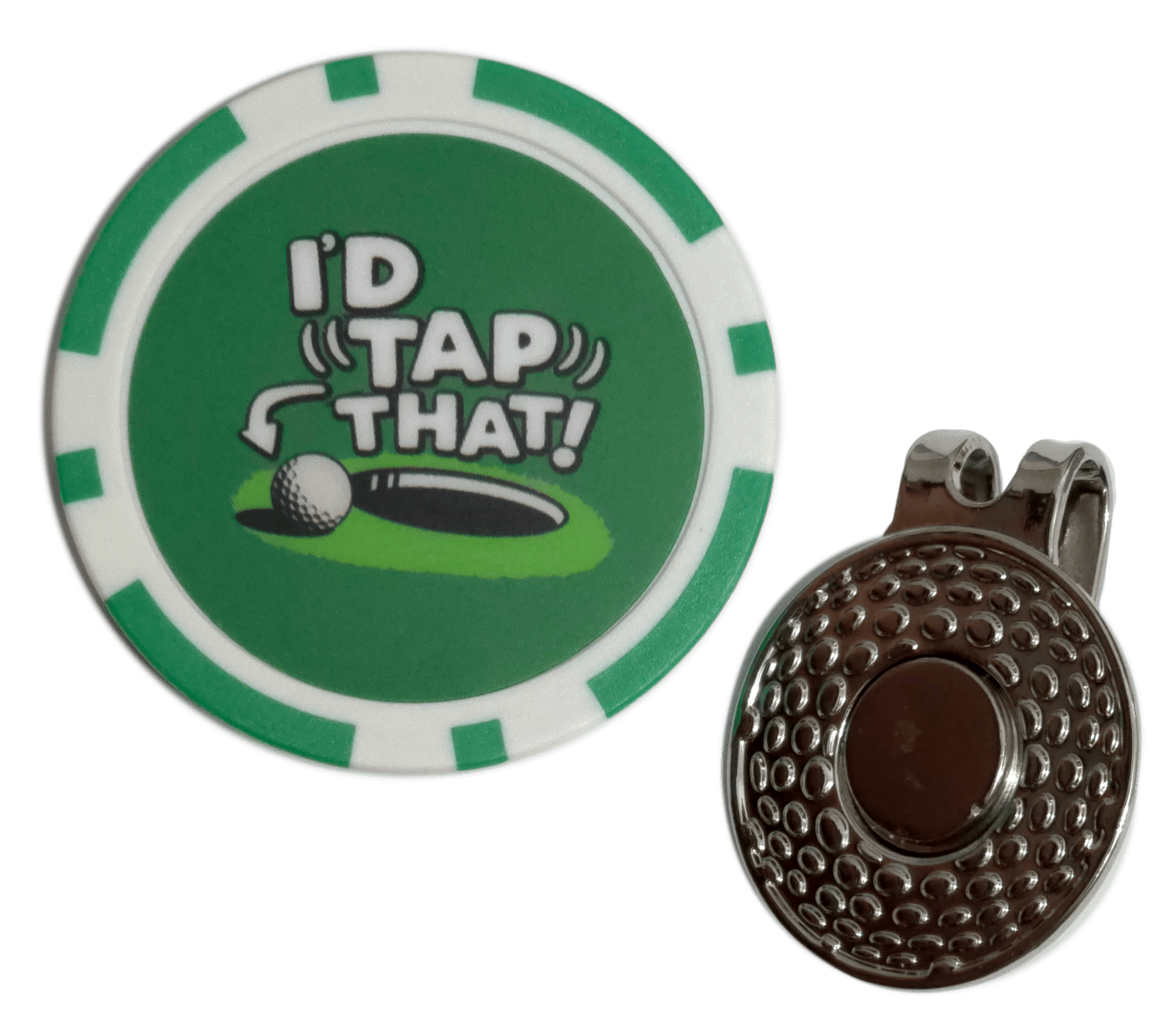 “I’d Tap That” Golf Ball Marker Poker Chip - Black Girl Golf